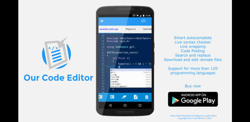 برنامه نویسی با Our Code Editor Premium v1.1.2