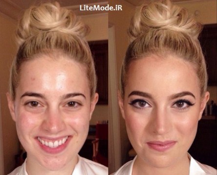 قبل و بعد آرایش,آرایش حرفه ای 95