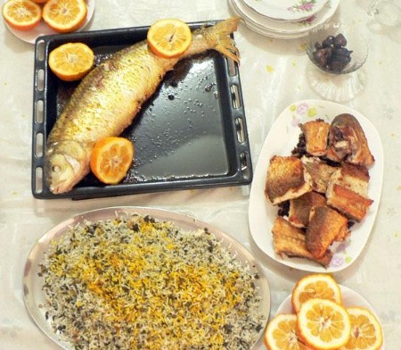 آموزش طرز پخت ماهی شکم پر برای شب عید