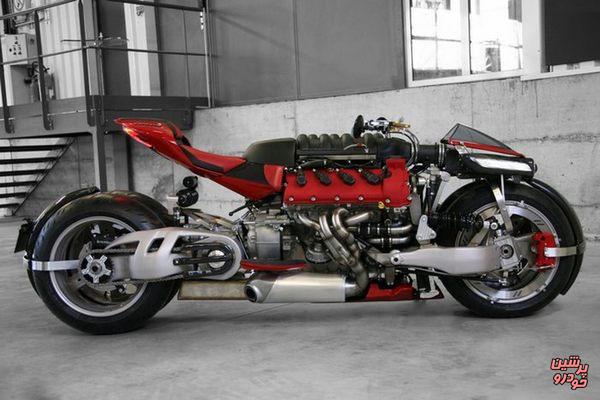ساخت ابر موتورسیکلت فرانسوی با موتور «مازراتی» 8 سیلندر