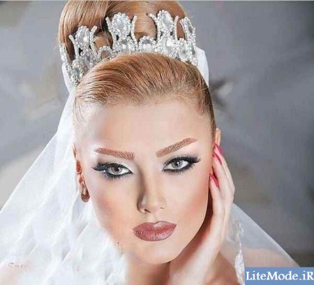 شینیون عروس ایرانی 95,آرایش عروس 1395 جدید