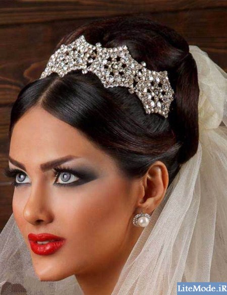 شینیون عروس ایرانی 95,آرایش عروس 1395 جدید
