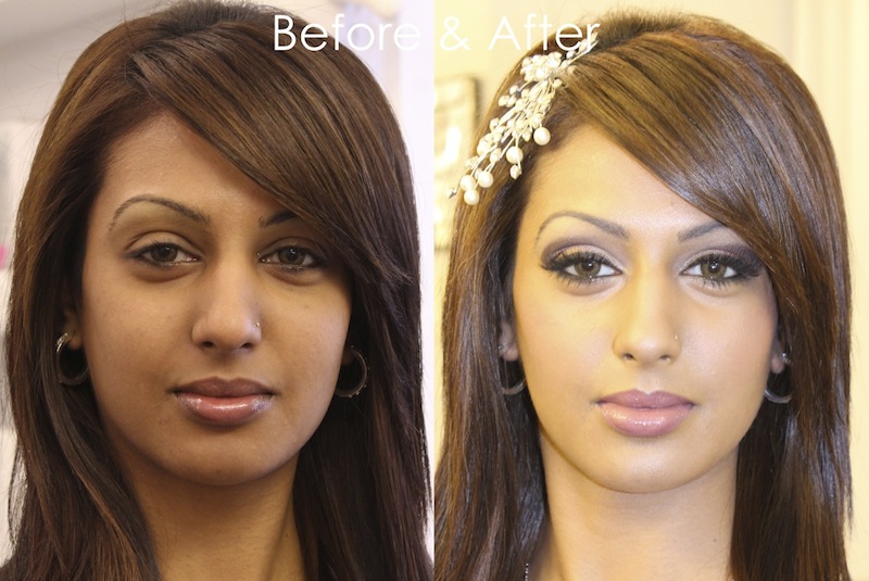 عکس زنان قبل و بعد از آرایش,قبل و بعد گریم عروس