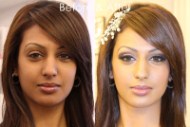 عکس هایی از قبل و بعد آرایش زنان خارجی