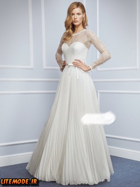 مدل لباس عروس جدید سال 95 ، لباس عروس اروپایی شیک 2016