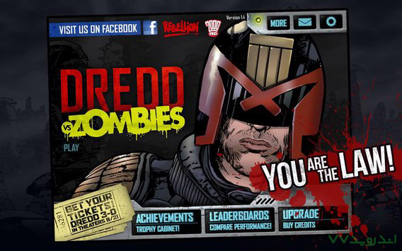 دانلود Judge Dredd vs. Zombies 1.8 بازی قاضی Dredd در مقابل زامبی ها اندروید