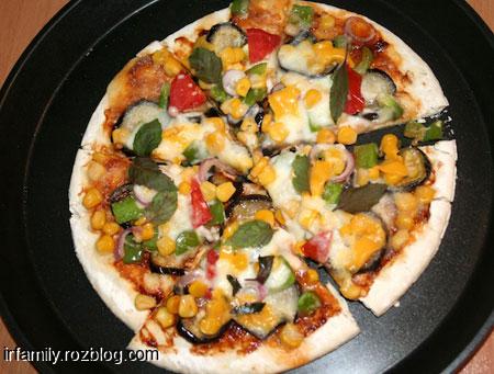 طرز تهیه پیتزا سبزیجات در سبک ناتورالیسم