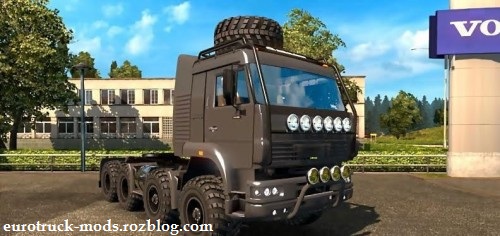 کامیون فوق العاده kamaz monster 8x8 army برای یورو تراک