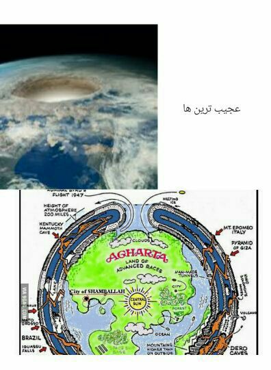 نظریه hollow earth  زمین تو خالی است !