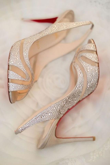 مدل کفش عروس 95 جدید,مدل کفش سفید عروس