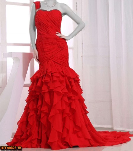 مدل لباس نامزدی قرمز 2016 ,مدل لباس شب حنابندان