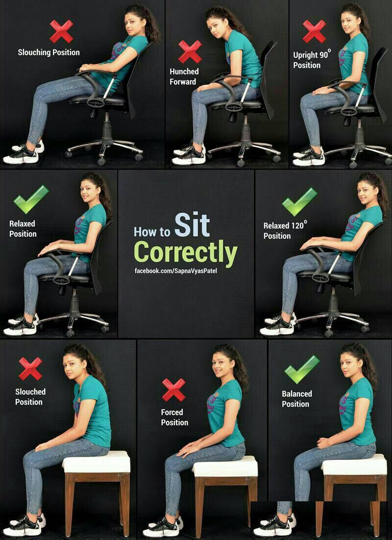 طرز صحیح نشستن برای پیشگیری از کمر درد و گردن درد  