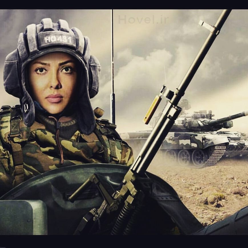 عکسهاي ليلا اوتادي با لباس سربازي و جنگ! + تصاوير