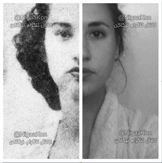 تصویری جالب از مقایسه میزان شباهت یک دختر و مادربزرگش (هر دو در سن 20 سالگی).