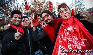 جشن هواداران بر سر مزار هادی نوروزی پس از برد دربی 82 + عکس
