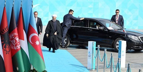 خودروی جناب آقای روحانی در استانبول