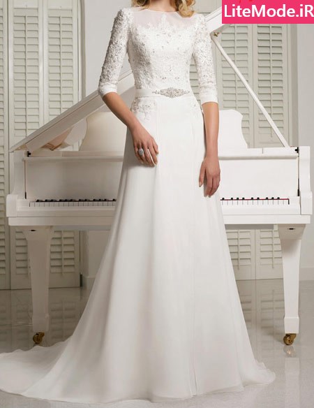 مدل لباس عروس پوشیده,لباس عروس 2016