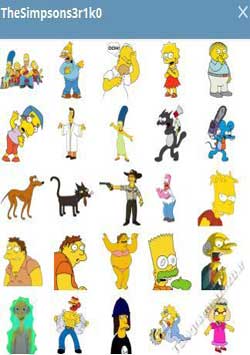 استیکر تلگرام سیمپسون The Simpsons