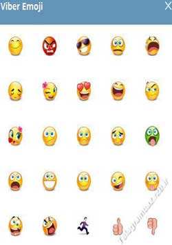استیکر تلگرام Viber Emoji