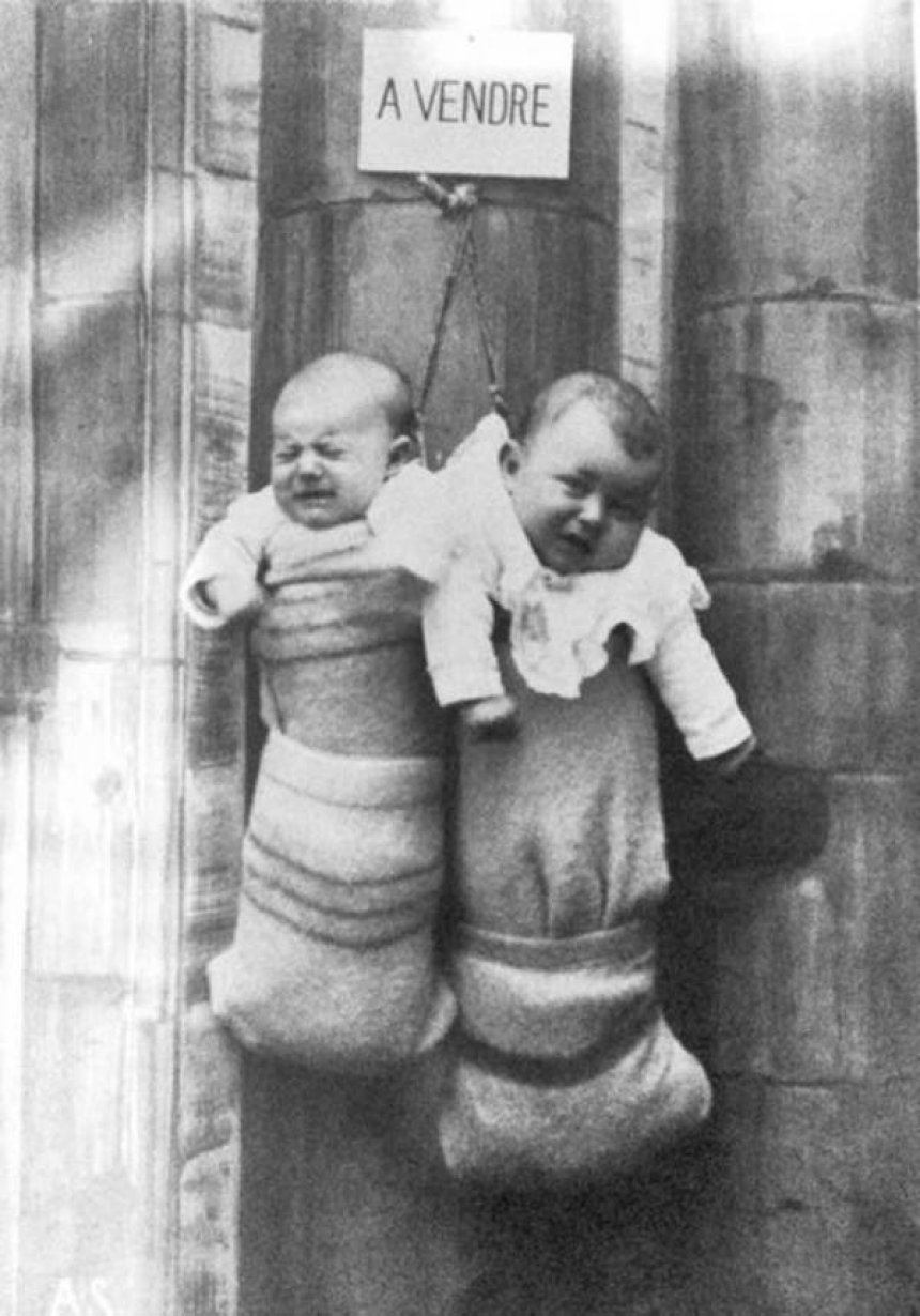 عکس نوزادان فروشی در ایتالیا - 1940 میلادی 