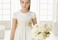 لباس بچگانه سفید عروس برند Rosa Clara
