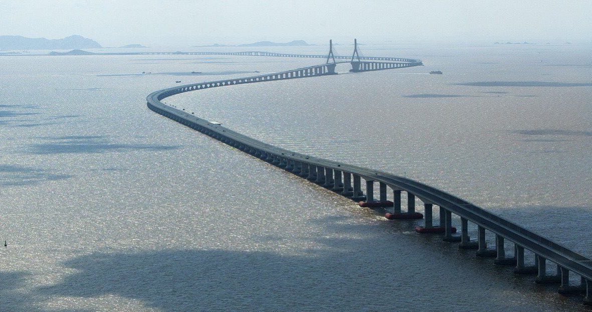 آیا می دانید 4 پل از 5 پل طولانی دنیا در چین قرار دارد؟    طولانی ترین آن پل بزرگ