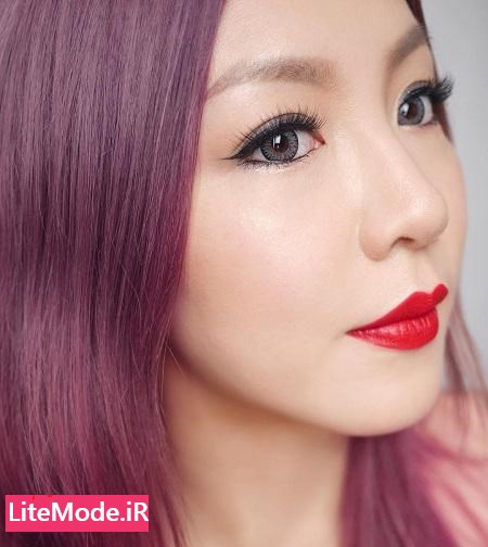 مدل رژ لب صورتی کره ای,The color of lipstick 2017,جدیدترین مدل رژ لب 95
