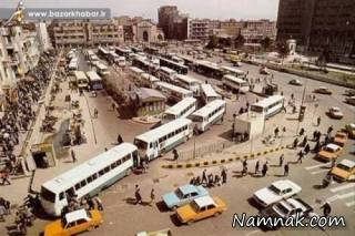 عکسی از ترافیک شهر تهران در دهه 50