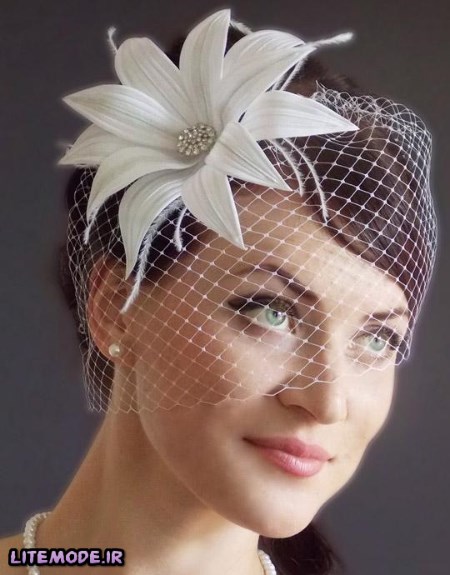 مدل کلاه عروس شیک,جدیدترین مدل های کلاه عروس 95,مدل کلاه لب دار عروس