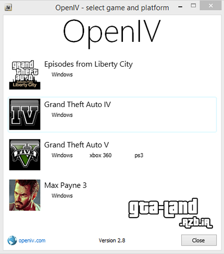 دانلود نرم افزار OpenIV برای ادیت فایل های GTA V , IV , EFLC