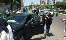  تصادف خونین در ورودی استخر زنانه در تهران! +عکس وفیلم