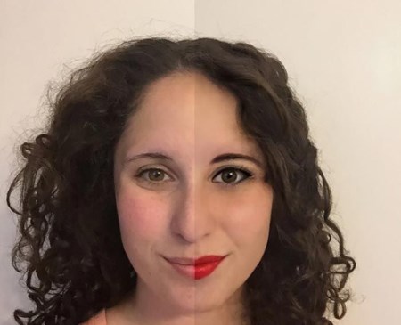 قبل و بعد آرایش زنانه