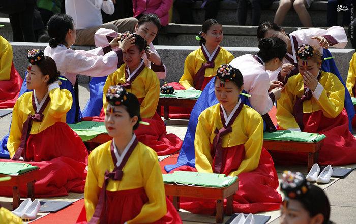 تصاویر جالب و دیدنی  از جشن بلوغ دختران کره‌ای