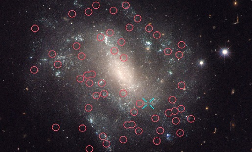 تصویر نجومی روز ناسا: ابرنواختر و قیفاووسی‌های کهکشان مارپیچی