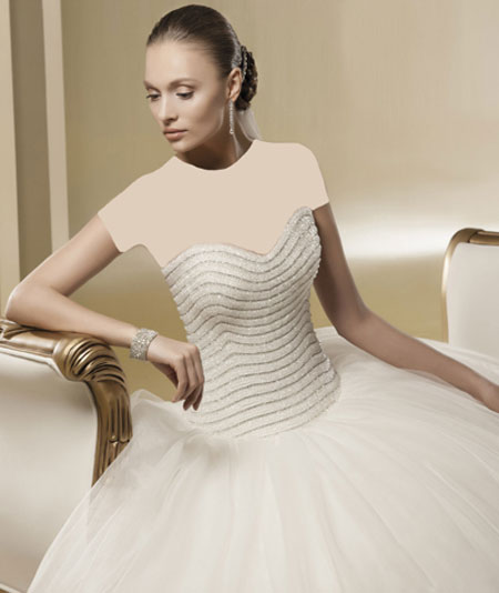 مدل های لباس عروس طرح پرنسس ایتالیایی