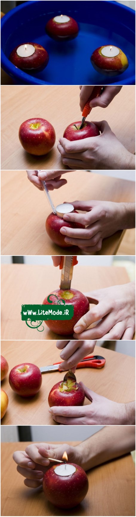 آموزش جاشمعی سیب 