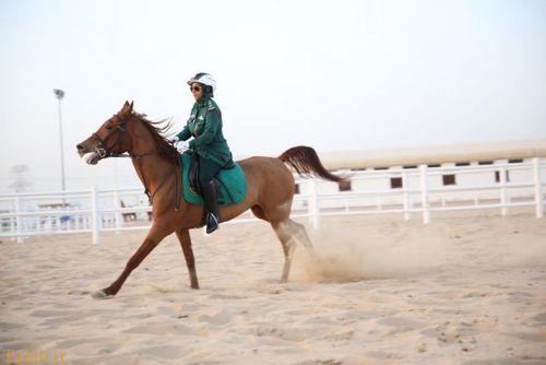 عکس از زنان پلیس اسب سوار امارات متحد عربی