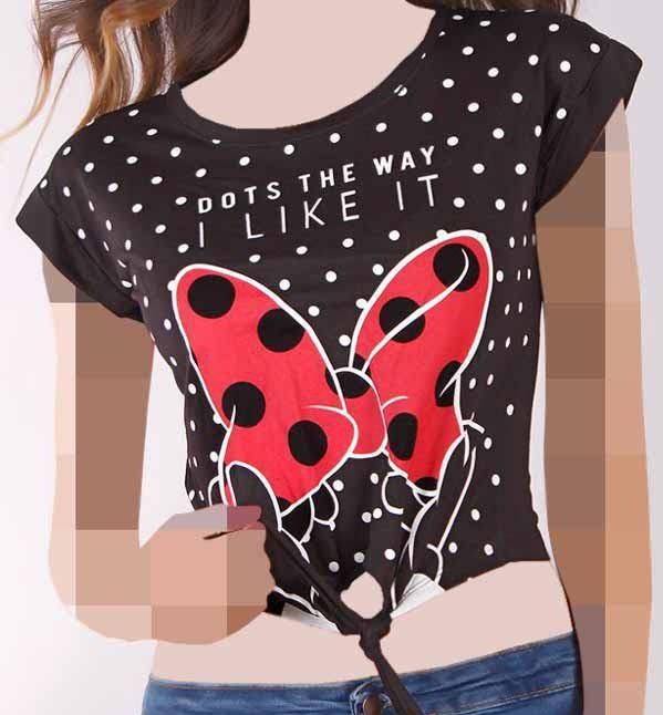 تی شرت دخترانه طرح Mickey