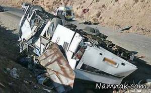 سقوط مرگبار اتوبوس در محور نی ریز با 19 کشته
