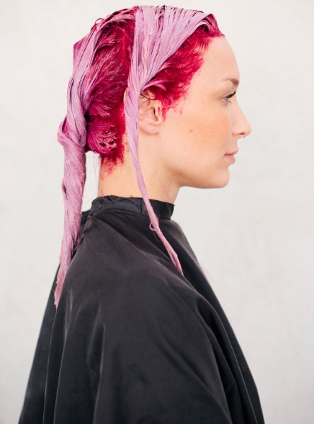 مدل رنگ موی 2017,آموزش تصویی رنگ کردن مو,هایلایت مو صورتی, رنگ موی صورتی سال 1395