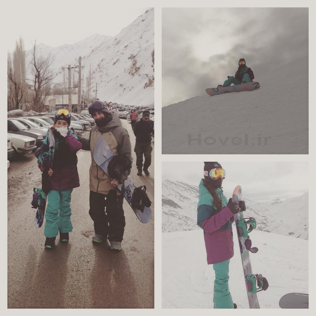 عکس آنا نعمتی از دخترش در پیست اسکی! + تصاویر