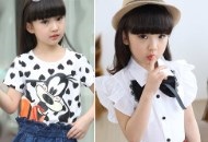 مدل لباس دخترانه مجلسی بچه گانه کره ای 2017