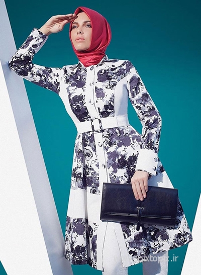مدل مانتو شیک تابستانه با حجاب ایرانی 94