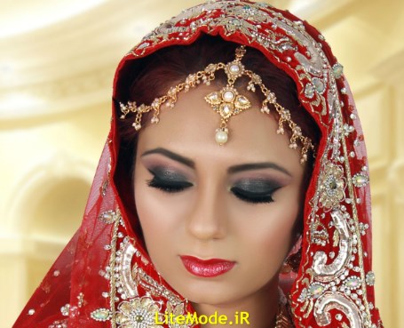 آرایش عروس هندی ۲۰۱۷,آرایش و میکاپ عروس هندی,مدل آرایش چشم زنانه ۲۰۱۷