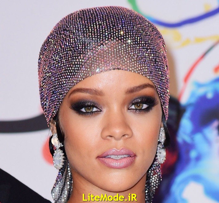 میکاپ صورت ریحانا ,مدل آرایش چشم دخترانه,مدل مو ریحانا 2017,rihanna