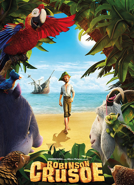 دانلود دوبله فارسی انیمیشن Robinson Crusoe 2016