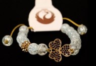 مدل دستبند سنگ و طلا ایرانی درنا گلد