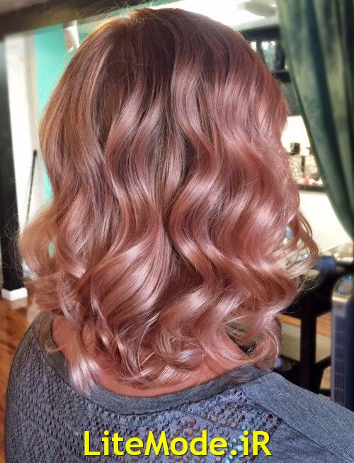 مدل رنگ مو رز گلد ,جدیدترین مدل رنگ مو زنانه ۲۰۱۷,rose gold hair
