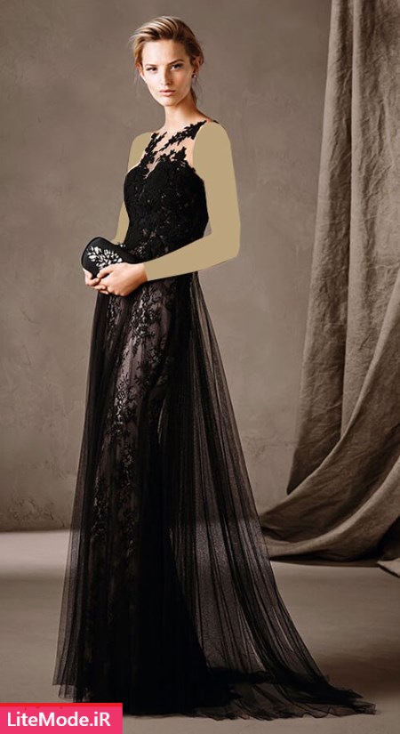 مدل لباس مجلسی ۲۰۱۷,پیراهن ساتن گلدار,مدل لباس مجلسی گیپور