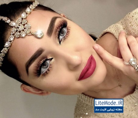 مدل آرایش خلیجی ۲۰۱۷,مدل آرایش صورت عربی 